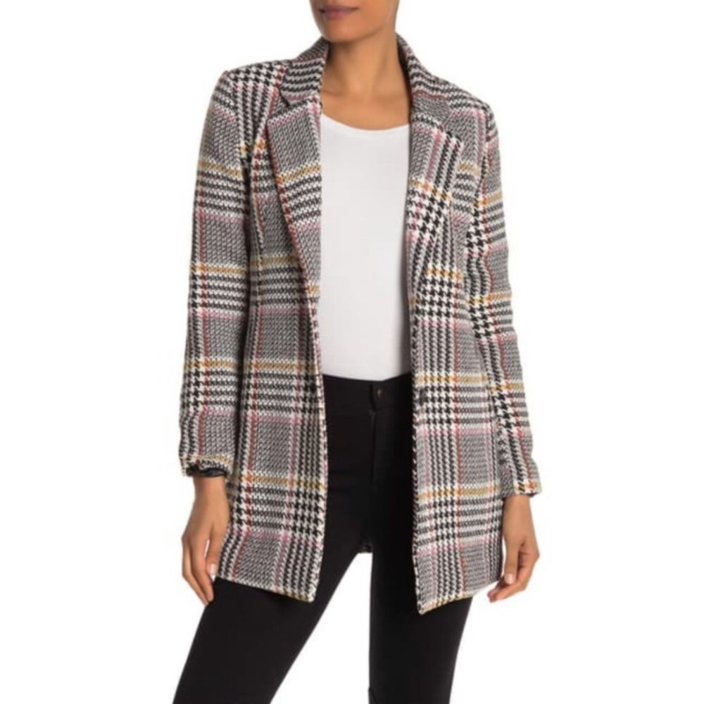 NWT Sebby Collection Glen Paid Two Button Coat